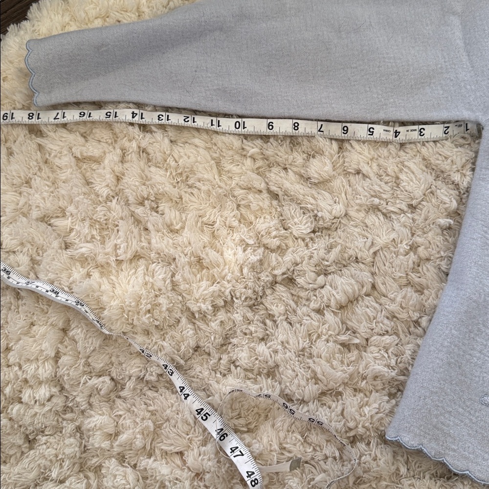 Koret Pale Blue Embroidered Scallop-Edge Cardigan NWT deadstock size 8 vintage - Picture 11 of 11